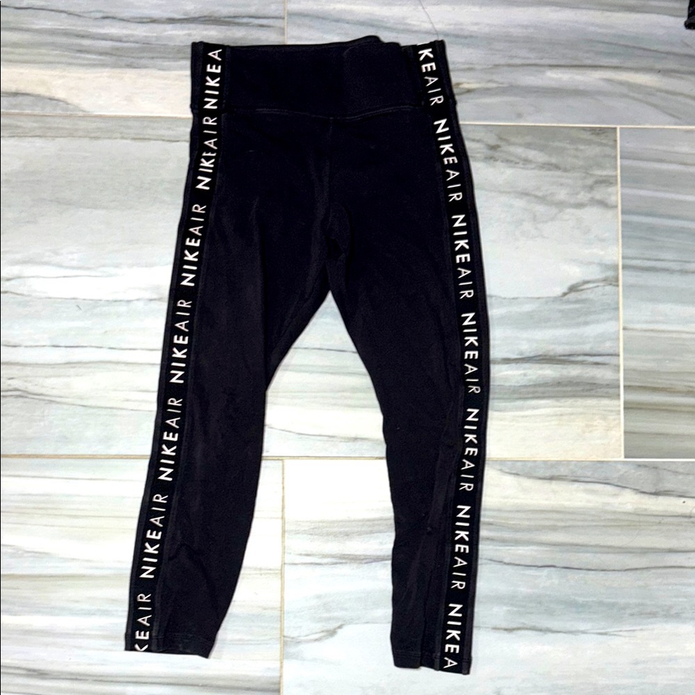 Nike Black Logo Leggings Size M
